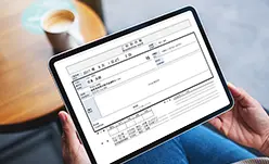 宿帳の電子化。タブレットチェックイン